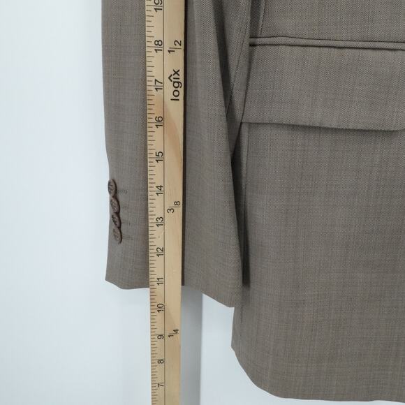 Ermenegildo Zegna Blazer Mens 38S Brown Classic Wool Made‎ Italy Saks Fifth Ave - Picture 5 of 16